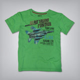 GINI & JONY Solid Baby Boy's Round Neck Green T-Shirt