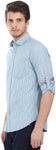 Zobello Men's Striped Casual Multicolor Shirt