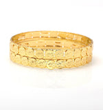 Paul Chains Alloy 9K Yellow Gold Bangle Set