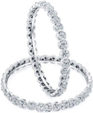 Sukkhi Zinc Rhodium Bangle Set