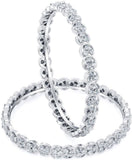 Sukkhi Zinc Rhodium Bangle Set