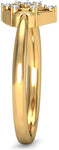 BlueStone The Elettra Yellow Gold Diamond 18 K Ring