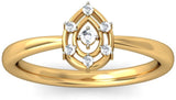 BlueStone The Elettra Yellow Gold Diamond 18 K Ring