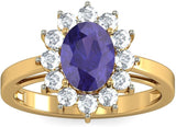 BlueStone The Myrah Yellow Gold Diamond 18 K Ring