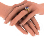 BlueStone The Myrah Yellow Gold Diamond 18 K Ring