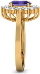 BlueStone The Myrah Yellow Gold Diamond 18 K Ring