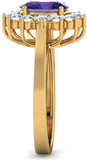 BlueStone The Myrah Yellow Gold Diamond 18 K Ring