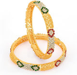 Sukkhi Copper Yellow Gold Bangle Set