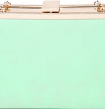 Dressberry Green Synthetic  Clutch