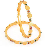Sukkhi Copper Yellow Gold Bangle Set