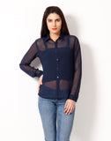 Hermosear Women's Solid Casual Shirt