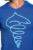 Nucode Graphic Print Men's V-neck T-Shirt