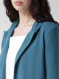 Mast & Harbour Solid Single Breasted Casual Women's Blazer