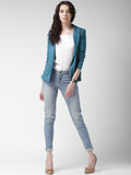 Mast & Harbour Solid Single Breasted Casual Women's Blazer
