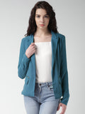 Mast & Harbour Solid Single Breasted Casual Women's Blazer