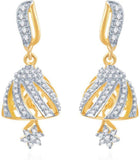 Sukkhi Lavish Yellow Gold, Rhodium Alloy Jhumki Earring