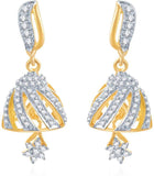 Sukkhi Lavish Yellow Gold, Rhodium Alloy Jhumki Earring