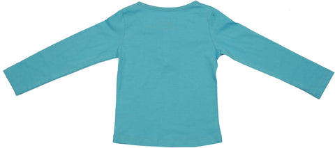 appleofmyi Printed Girl's Round Neck Green T-Shirt