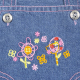 Tillu Pillu Baby Girl's Blue Dungaree