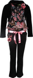 Cutecumber Floral Print Girl's Jumpsuit