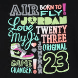 Jordan Kids Casual Short Sleeve Graphic Print Girl's Top