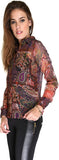 Hermosear Women's Paisley Formal Shirt