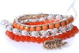 DressVilla Acrylic, Alloy Bracelet Set