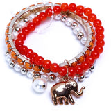 DressVilla Acrylic, Alloy Bracelet Set