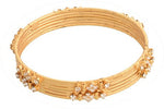 Viva Fashions Alloy Cubic Zirconia Rhodium Bangle Set