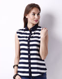 Hermosear Women's Striped Casual Shirt