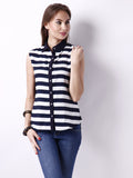 Hermosear Women's Striped Casual Shirt