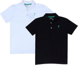 GINI & JONY Solid Baby Boy's Polo Neck White T-Shirt
