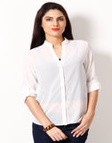 Hermosear Women's Solid Casual Shirt