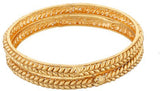 Viva Fashions Alloy Rhodium Bangle Set