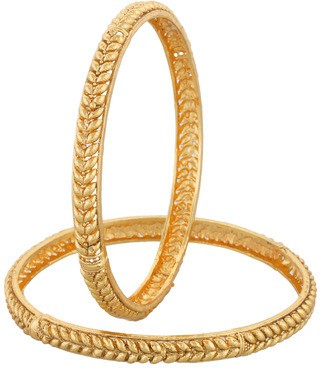 Viva Fashions Alloy Rhodium Bangle Set