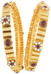 Viva Fashions Alloy Cubic Zirconia Rhodium Bangle Set