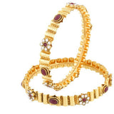 Viva Fashions Alloy Cubic Zirconia Rhodium Bangle Set