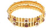 Viva Fashions Alloy Cubic Zirconia Rhodium Bangle Set