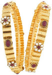 Viva Fashions Alloy Cubic Zirconia Rhodium Bangle Set