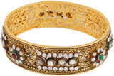 Viva Fashions Alloy Cubic Zirconia Rhodium Bangle