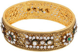 Viva Fashions Alloy Cubic Zirconia Rhodium Bangle