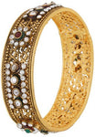Viva Fashions Alloy Cubic Zirconia Rhodium Bangle