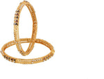Viva Fashions Alloy Cubic Zirconia Rhodium Bangle Set