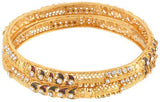 Viva Fashions Alloy Cubic Zirconia Rhodium Bangle Set