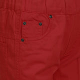 benext Regular Fit Boy's Red Trousers
