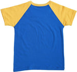 Be 13 Printed Baby Boy's Round Neck Grey, Blue T-Shirt
