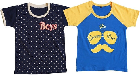 Be 13 Printed Boy's Round Neck T-Shirt