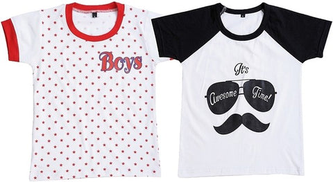 Be 13 Printed Boy's Round Neck T-Shirt