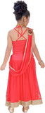 Be 13 Self Design Girl's Lehenga, Choli and Dupatta Set