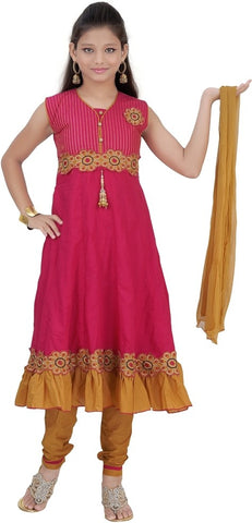 Be 13 Girl's Kurti, Legging and Dupatta Set